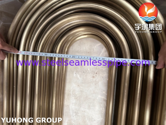 Resistencia al agua de mar ASTM B111 C44300 Tubos U-Bend Exchanger de calor