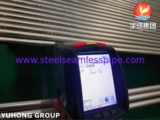 ASME SB338 R50400 SMLS tubo brillante de titanio para intercambiadores de calor e ingeniería marina