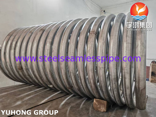 Serpentines de calefacción y refrigeración de acero inoxidable ASTM A269 TP304 / 304L, Tubería en serpentín