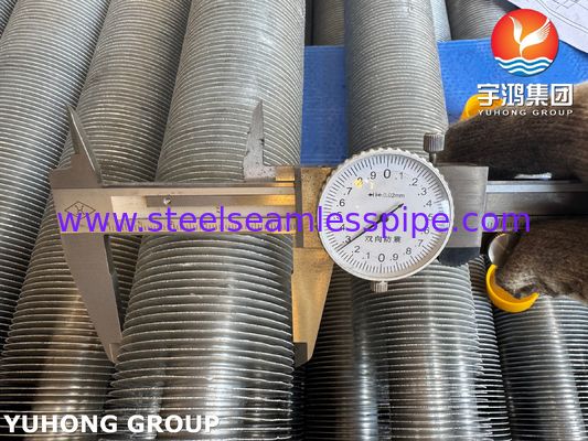Tubo de acero inoxidable EN10217-7 1.4301 con aletas de aluminio para tubos con aletas extruidas para HVAC&R