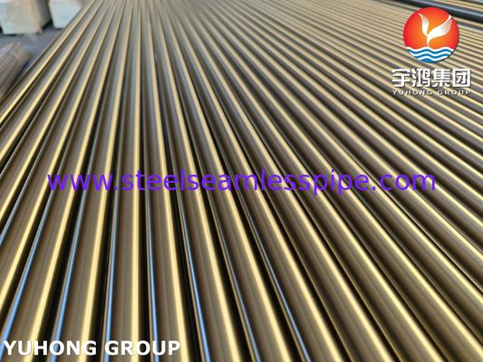 Tubo sin costura de acero inoxidable ASTM A213 TP312H, superficie recocida brillante para intercambiador de calor