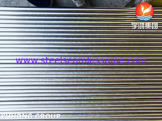Tubo sin costura de acero inoxidable ASTM A213 TP312H, superficie recocida brillante para intercambiador de calor