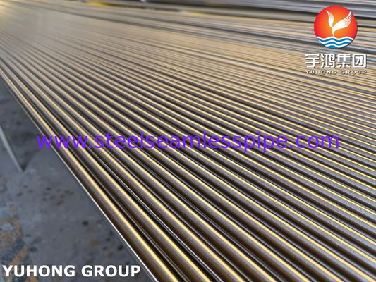 Tubo sin costura de acero inoxidable ASTM A213 TP312H, superficie recocida brillante para intercambiador de calor