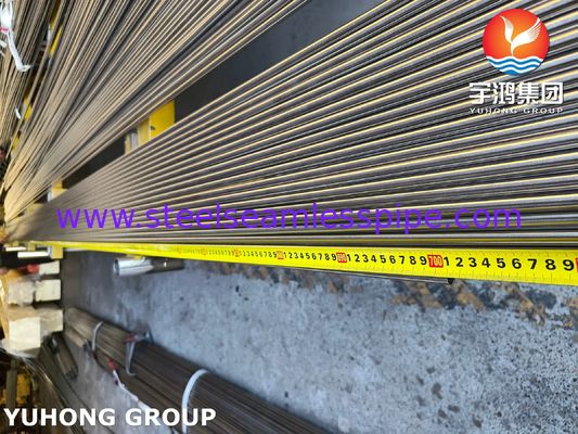 Tubo sin costura de acero inoxidable ASTM A213 TP312H, superficie recocida brillante para intercambiador de calor