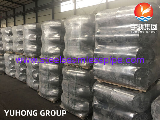 Saldadura de extremo de codo de acero al carbono ASTM A234 WPB ajustada a la norma ASME B16.9