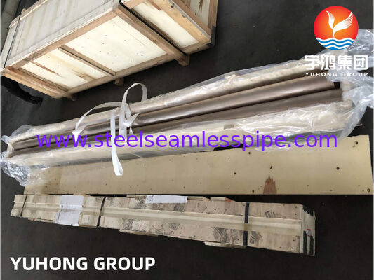 ASTM B466 C70600 Cobre sin costura Níquel 90/10 Tubo resistente a la corrosión para aplicaciones en agua de mar