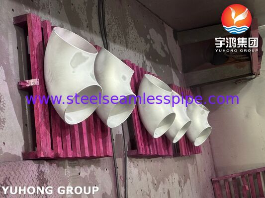 Acero inoxidable con ajuste de 90 grados de codo soldado en el trasero