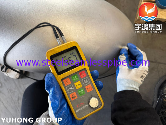 Acero inoxidable con ajuste de 90 grados de codo soldado en el trasero