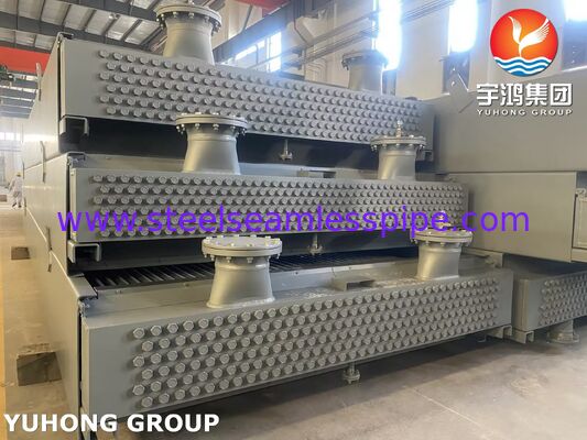 Haz de tubos para enfriador de aire Monel 400 con aletas de aluminio extruido y tubos sin costura ASME SB163