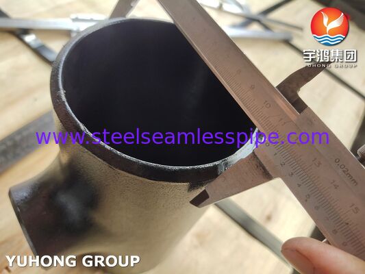 ASTM A234 WPB Conexión de acero al carbono Tee reductora soldada a tope