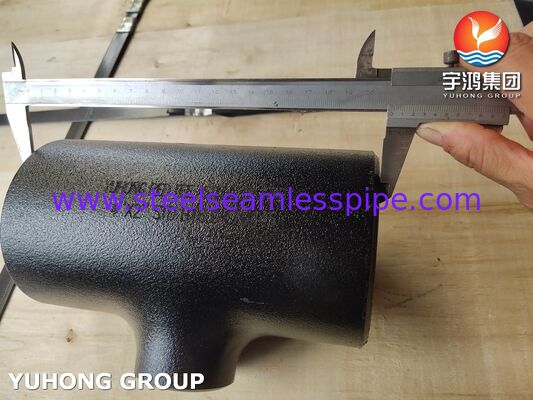 ASTM A234 WPB Conexión de acero al carbono Tee reductora soldada a tope