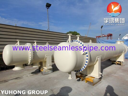 Intercambiador de calor de cabezal flotante tipo AES con sello ASME U, con tubos TP316L para servicio severo