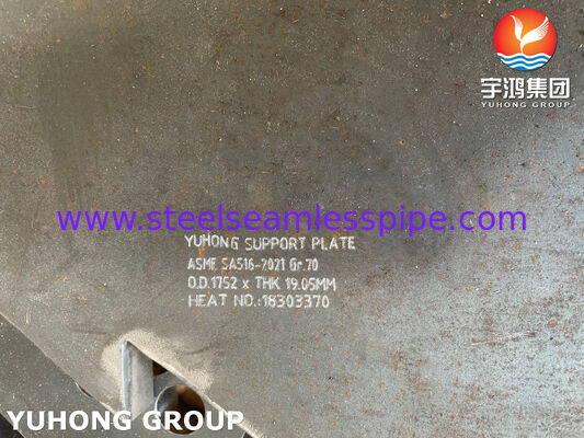 Placa deflector de acero al carbono para intercambiador de calor ASME SA516 GR.70 para intercambiador de calor