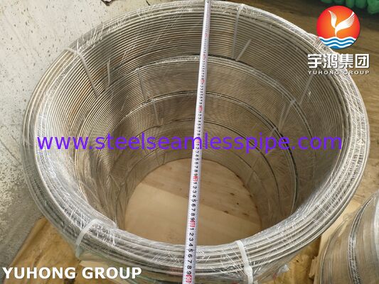 Tubo de bobina de acero inoxidable con recocido brillante ASTM A269 TP316 / TP316L para entornos potencialmente corrosivos