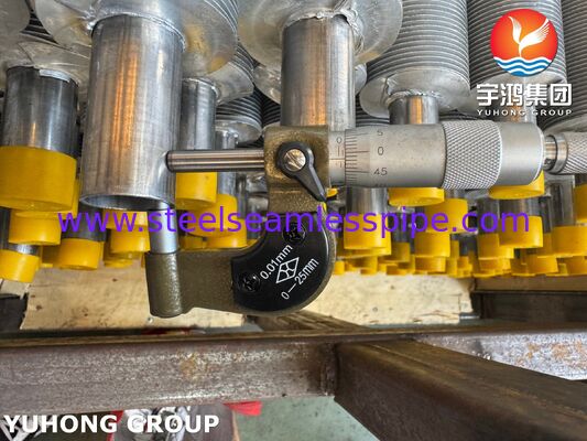 EN 10217-7 1.4301 Tubo aleteado extruido para calderas y enfriadores de aire