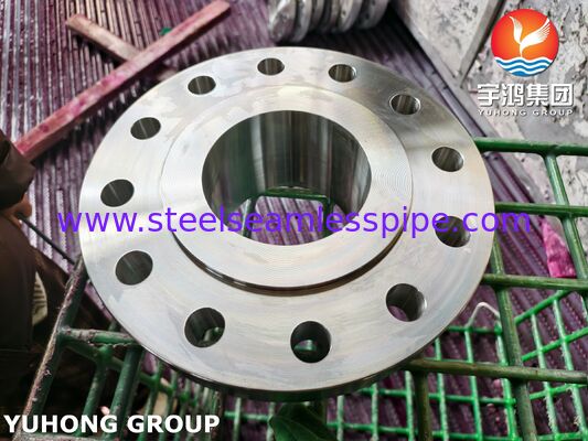 Brida de cuello soldado forjada en acero dúplex ASTM A182 F51 S31803 150#-2500# B16.5