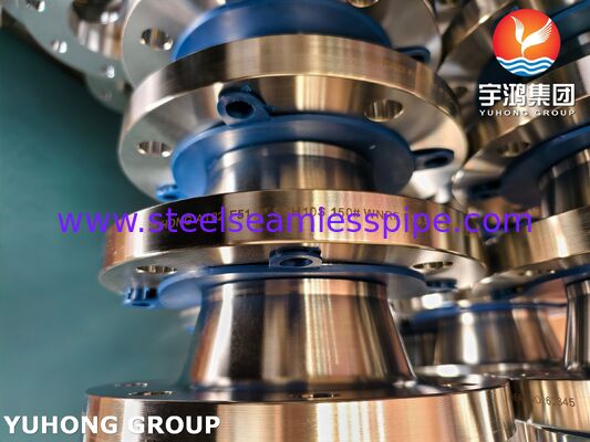 Brida de cuello soldado forjada en acero dúplex ASTM A182 F51 S31803 150#-2500# B16.5