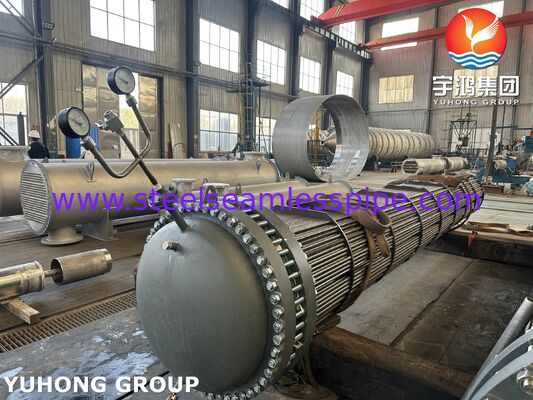 ASME SA179 Tubos en forma de U Intercambiador de calor, incluida la lámina de tubo ASME SA516 Gr70N para transferencia de calor industrial