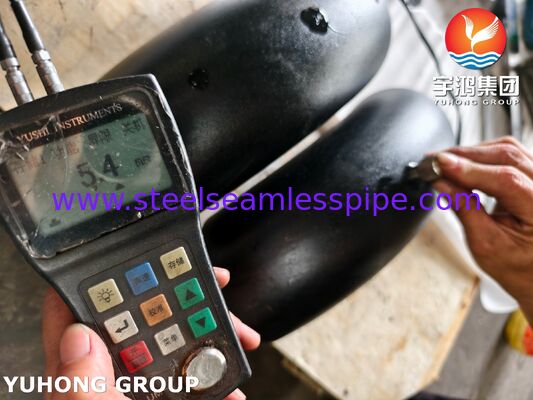 ASTM A420 WPL6-S Acero de carbono forjado de 90° de largo radio de codo para servicio a baja temperatura