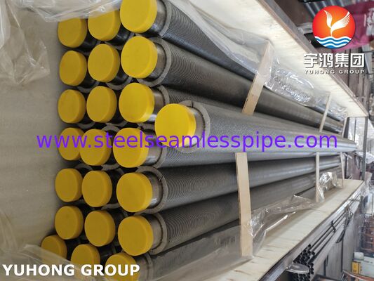 A335 P9 Tubos con aletas HFW para intercambiadores de calor de alta temperatura aletas de acero al carbono