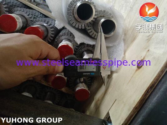 Tubos con aleta dentada y soldados de alta frecuencia TP304H Base / SS304 Fin