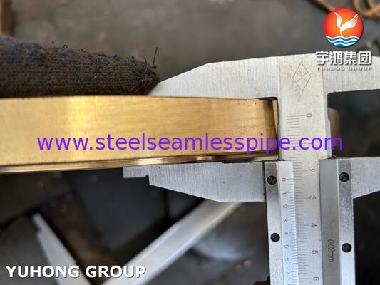 Exchanger de calor Tubo de hoja de cobre aleación de acero Tubo de hoja de ASTM B171 C46400 PT Disponible