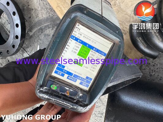 Reducción concéntrica ASTM A234 WP11 CL2 Soldadura de extremo de acero de aleación hasta 64"