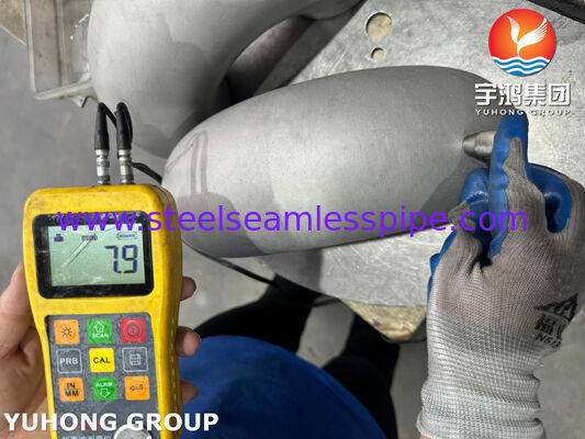 El material de acero inoxidable de ajuste de corto alcance con codo de extremo de acero inoxidable B169