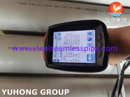 Tubo de acero inoxidable industrial austenítico sin costura ASTM A312 TP316L