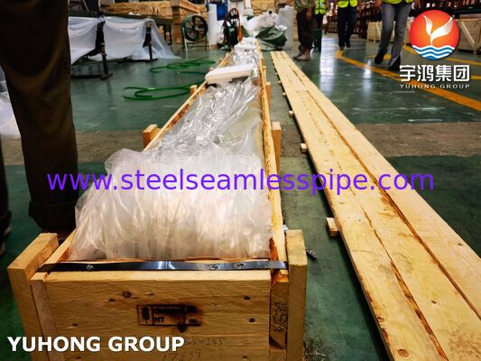 Aplicación del condensador y del intercambiador de calor ASTM B111 C68700 Tubo de cobre y níquel