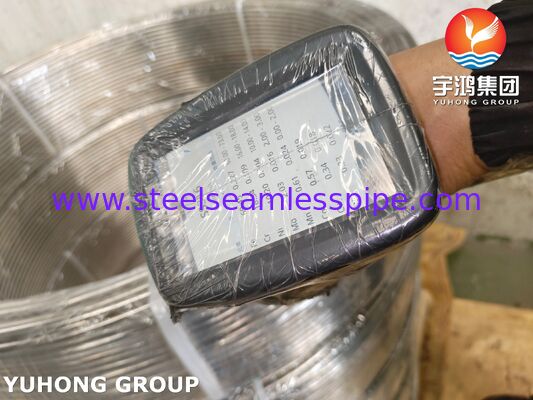 ASTM A269 TP316L Tubo enrollado recocido brillante de acero inoxidable para aplicaciones de fluidos industriales