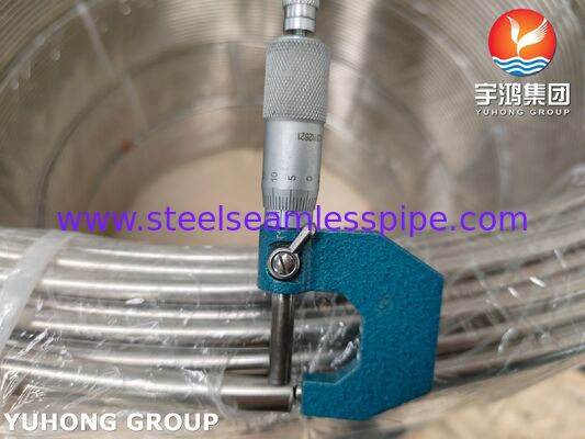 ASTM A269 TP316L Tubo de bobina recocida brillante de acero inoxidable para aplicaciones de fluidos industriales