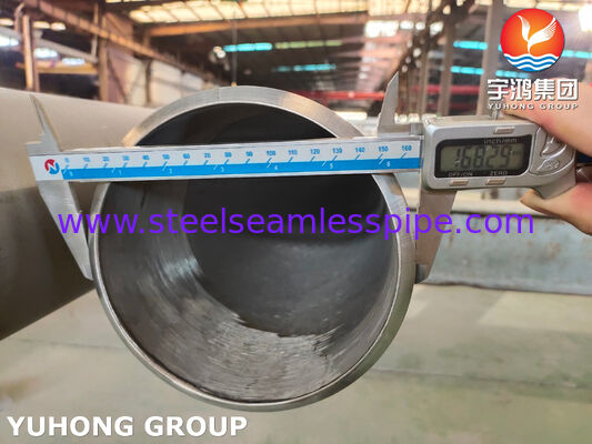 Tubo de acero inoxidable sin costura ASTM A376 TP347H para aplicaciones industriales de alta temperatura y presión