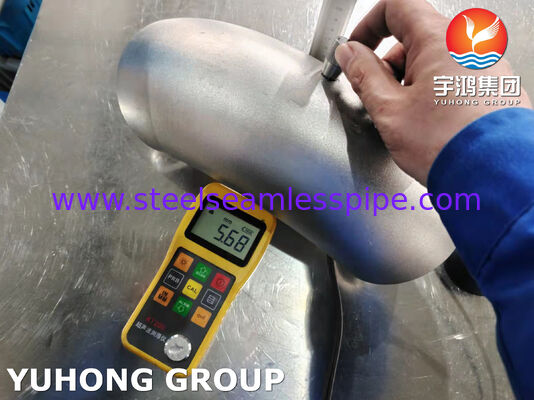 Codo de conexión ASTM A403 WP304H-S para campo industrial, accesorio de tubería de acero inoxidable