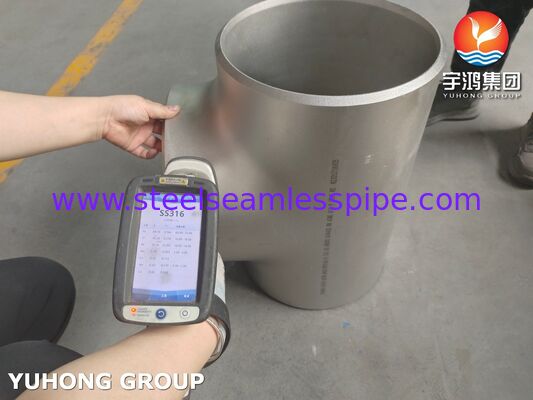 El codo del tubo sin costura de acero inoxidable ASTM A403 WP316L-S