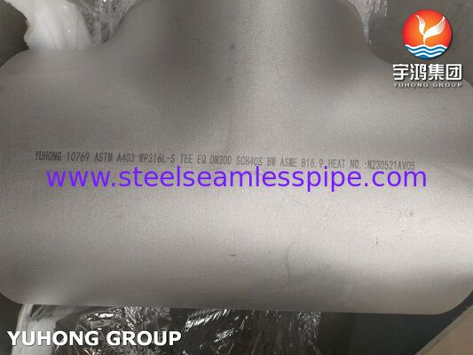 El codo del tubo sin costura de acero inoxidable ASTM A403 WP316L-S