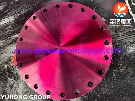 Flanca ciega de acero inoxidable superduplex ASTM A182 F55 con cara elevada de las clases 150 a 1500