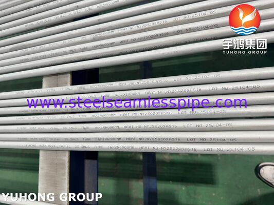 Tubo sin costura de acero inoxidable ASTM A269 TP316L para condensador, encurtido y recocido