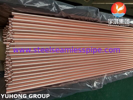 Tubo sin costura (Smls) ASTM B111 C12200, tubo sin costura de aleación de cobre de alta calidad