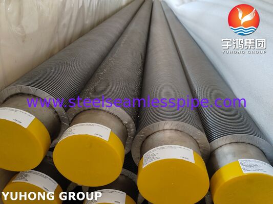 El tubo de aleta ASTM A376 TP347H CS, tubo de aleta compuesto resistente a altas temperaturas (base de CS + aleta TP347H)