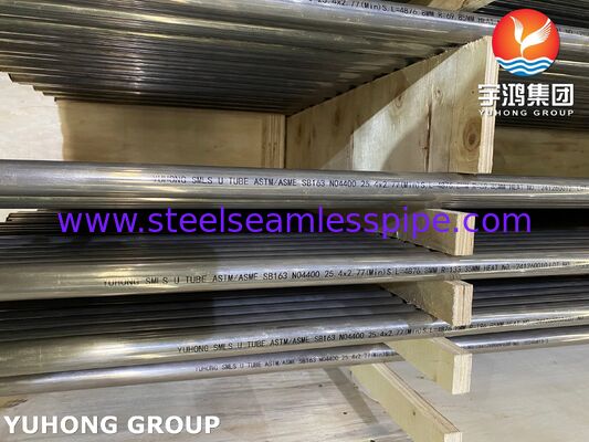 Tubo de intercambiador de calor de aleación de níquel en U Monel400 ASME SB163 N04400