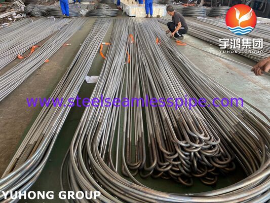 Tubo de intercambiador de calor de aleación de níquel en U Monel400 ASME SB163 N04400