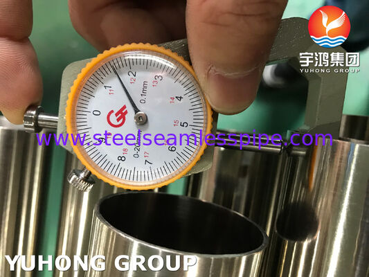 320 / 240 Grit ASTM A269 TP304L Tubo de acero inoxidable brillante recocido para aplicaciones sanitarias