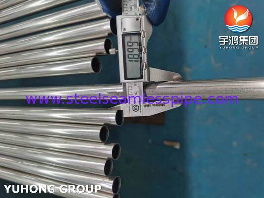 Tubo soldado de acero inoxidable ASTM A249 TP304 recocido brillante para cervecería