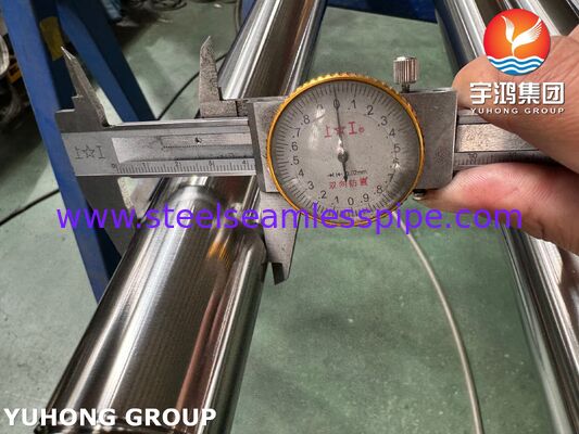 Tubo sanitario sin costura de acero inoxidable ASTM A270 3A TP304 BA para la industria azucarera