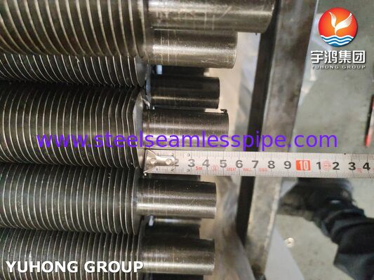 Tubo con aletas empotradas de acero al carbono sin costura tipo G ASTM A179 para economizador y sobrecalentador de calderas HRSG