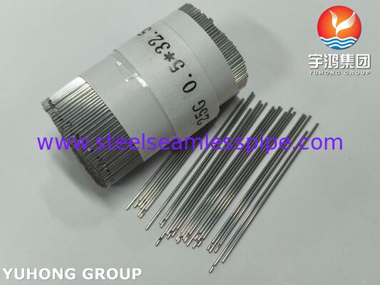 25G SUS304 tubo de aguja de riego dental de acero inoxidable, punta contundente con muesca lateral