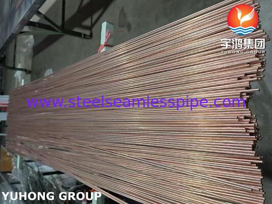 Tubo de acero de cobre soldado de doble pared, tubo Bundy BHG2 para líneas de freno de automoción