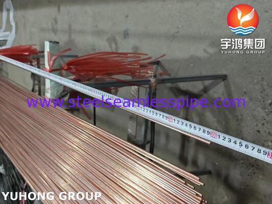 Tubo de acero de cobre soldado de doble pared, tubo Bundy BHG2 para líneas de freno de automoción