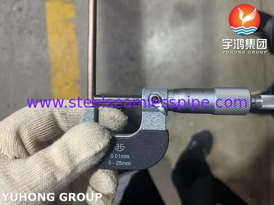 Tubo de acero de cobre soldado de doble pared, tubo Bundy BHG2 para líneas de freno de automoción